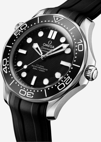 Seamaster Diver 300M 42mm aço com bracelete de borracha