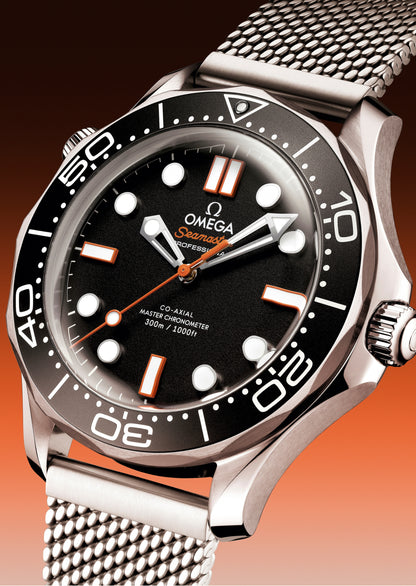 Seamaster Diver 300M 42mm aço com bracelete em aço