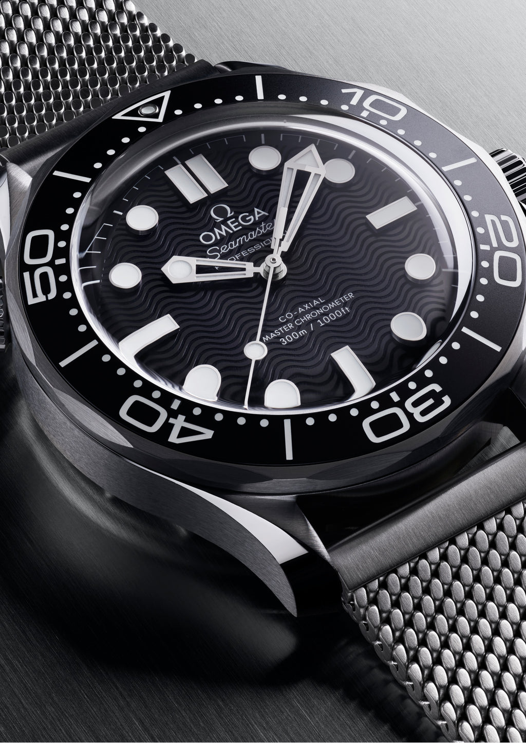 Seamaster Diver 300M, 42mm, aço em aço