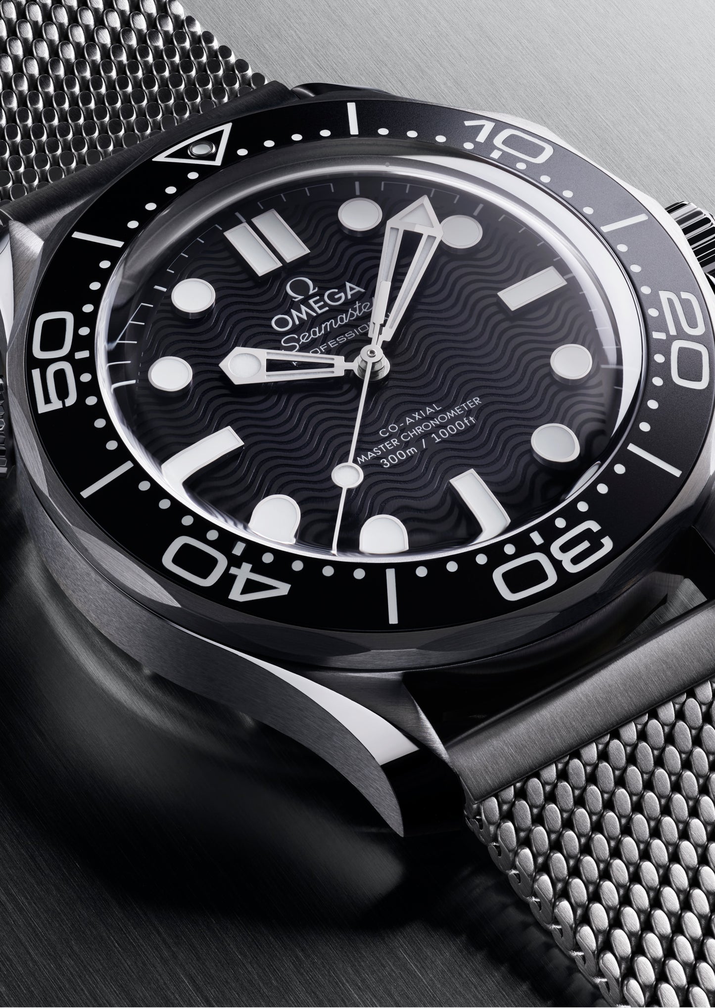 Seamaster Diver 300M 42mm aço com bracelete em aço