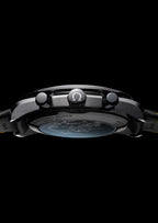 Speedmaster Dark Side Of The Moon, 44,25 mm, cerâmica preta em bracelete de borracha