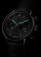 TAG Heuer Carrera Chronosprint x Porsche, 42 mm, aço em bracelete de couro