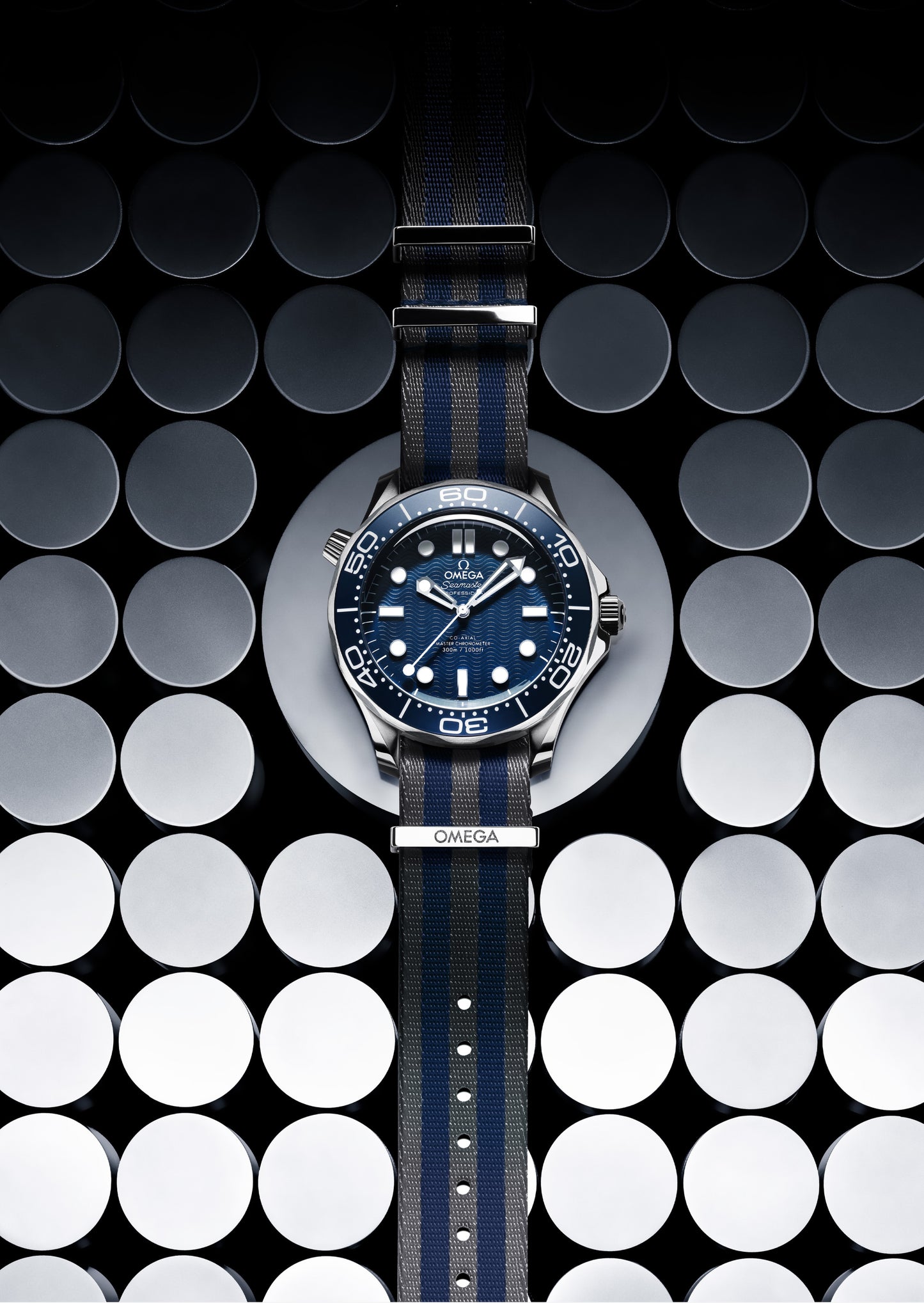 Pulseira Nato 20mm Edição 007 em poliamida multicolor