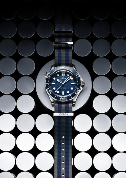Pulseira Nato 20mm Edição 007 em poliamida multicolor