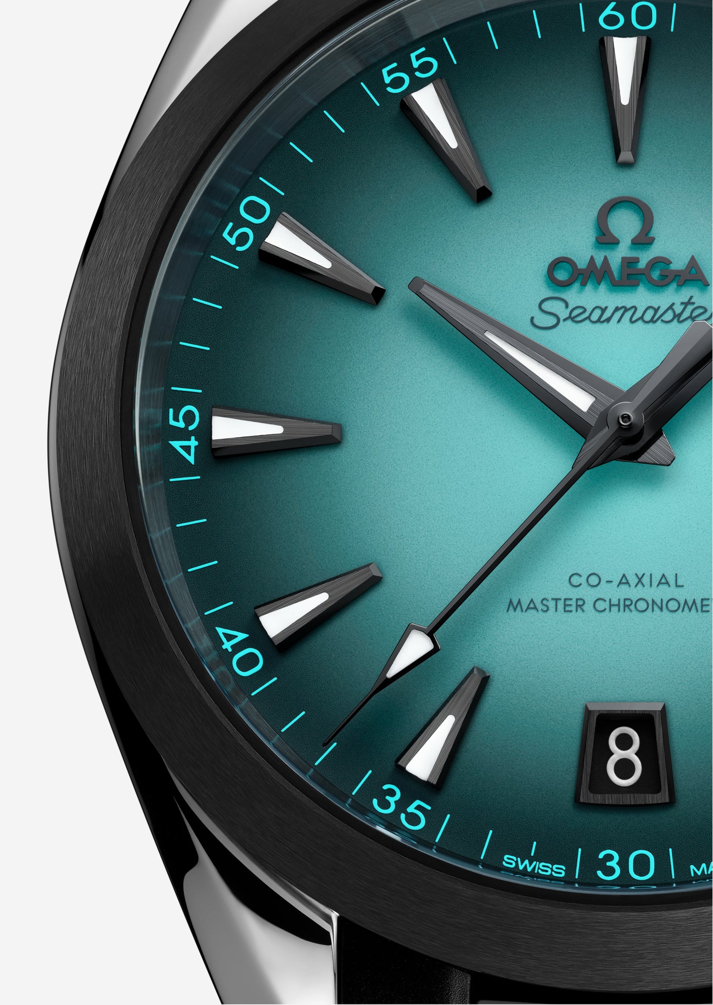 Seamaster Aqua Terra 150M 41mm aço com bracelete de borracha