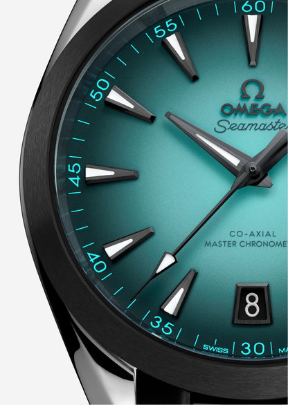 Seamaster Aqua Terra 150M 41mm aço com bracelete de borracha