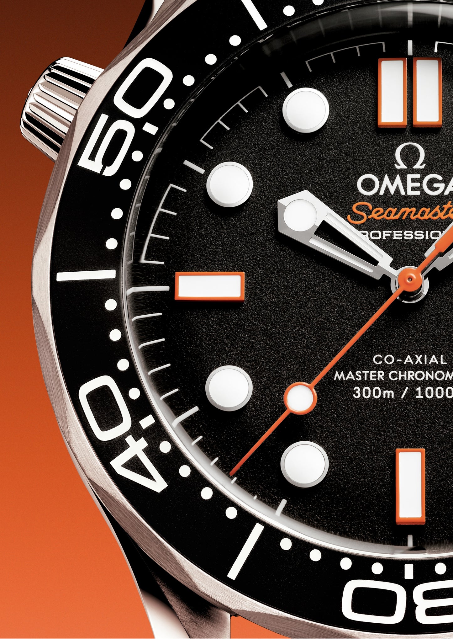 Seamaster Diver 300M 42mm aço com bracelete de borracha