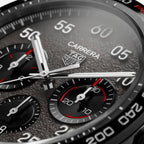 TAG Heuer Carrera Chronograph x Porsche, 44 mm, aço em bracelete de couro