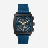 TAG Heuer Monaco Chronograph, 39 mm, aço em bracelete de borracha