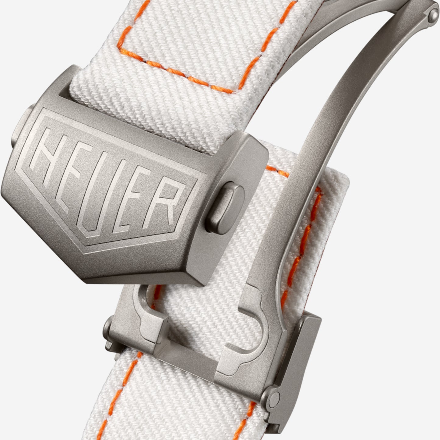 TAG Heuer Monaco Chronograph x Gulf 39mm aço com bracelete de tecido