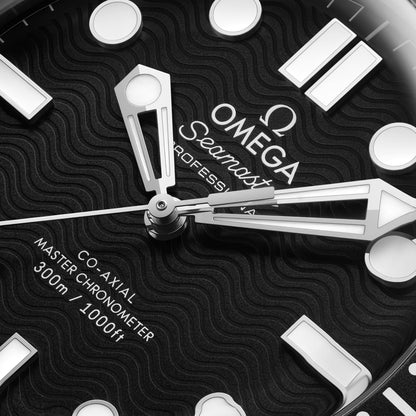 Seamaster Diver 300M 42mm aço com bracelete de borracha