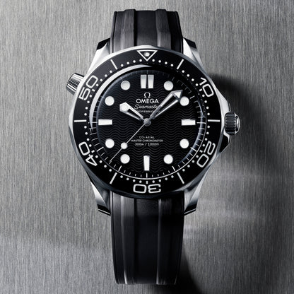 Seamaster Diver 300M 42mm aço com bracelete de borracha