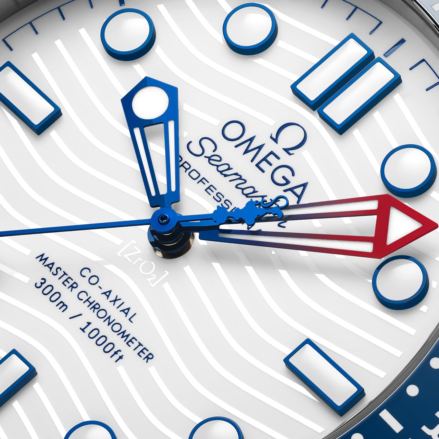 Seamaster Diver 300M AMERICA'S CUP 42mm aço com bracelete de borracha