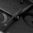 Speedmaster Dark Side of the Moon, 44,25 mm, cerâmica preta em bracelete de borracha