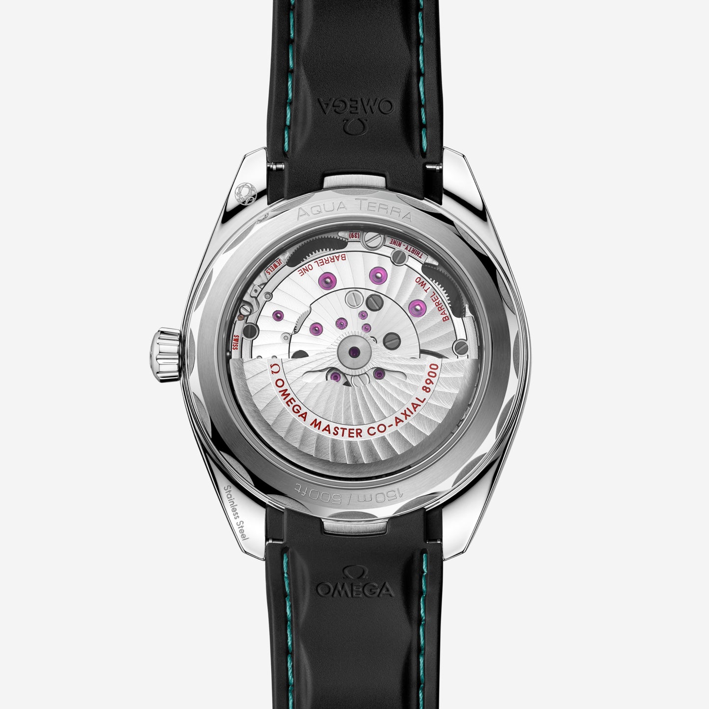 Seamaster Aqua Terra 150M 41mm aço com bracelete de borracha