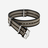 Pulseira Nato 20 mm Edição 007 em poliamida multicolor