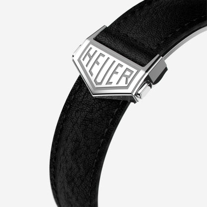 TAG Heuer Monaco Chronograph 39mm aço com bracelete de couro