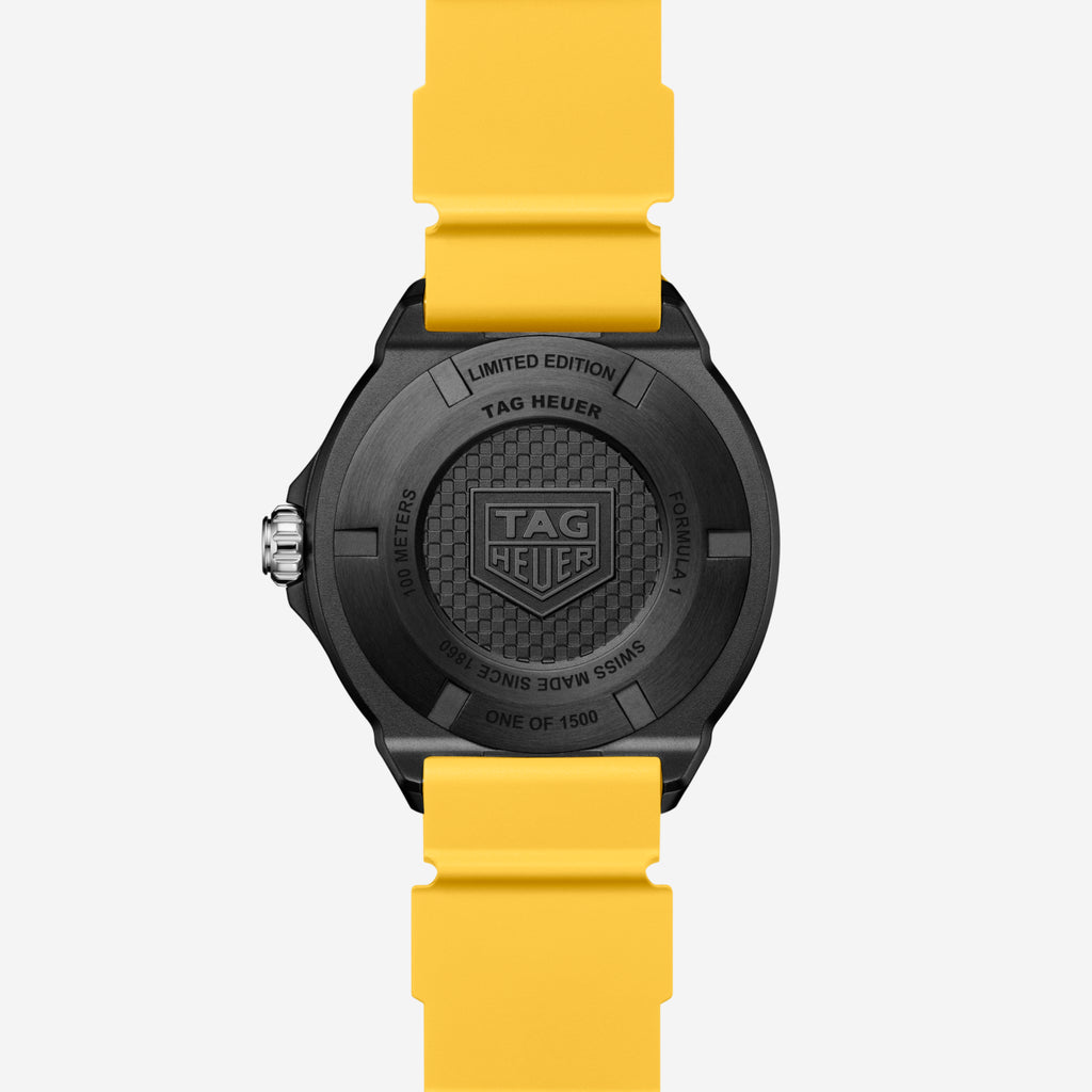 TAG Heuer Formula 1 Solargraph, 38 mm, aço em bracelete de borracha