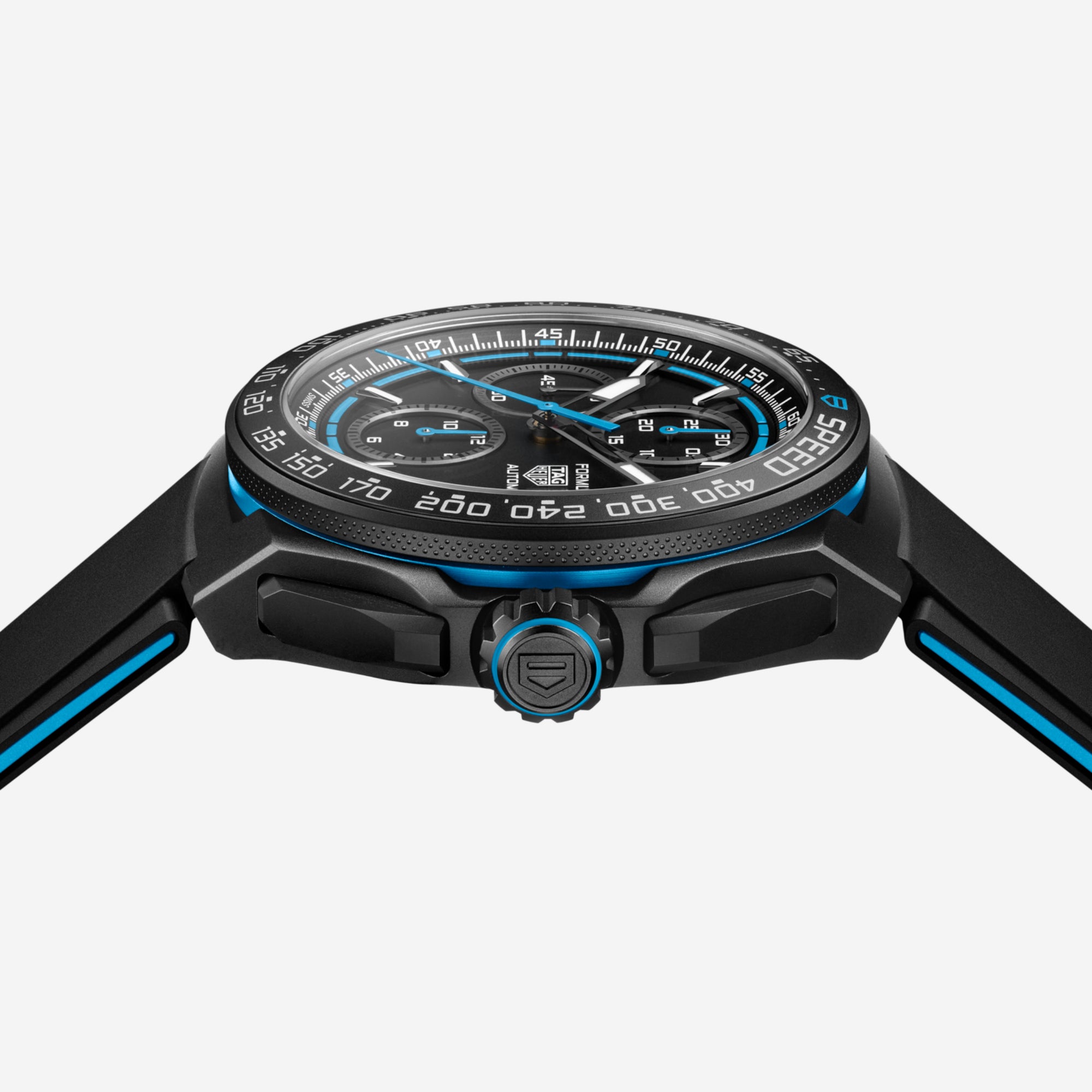 TAG Heuer Formula 1 Chronograph, 44 mm, aço em bracelete de borracha