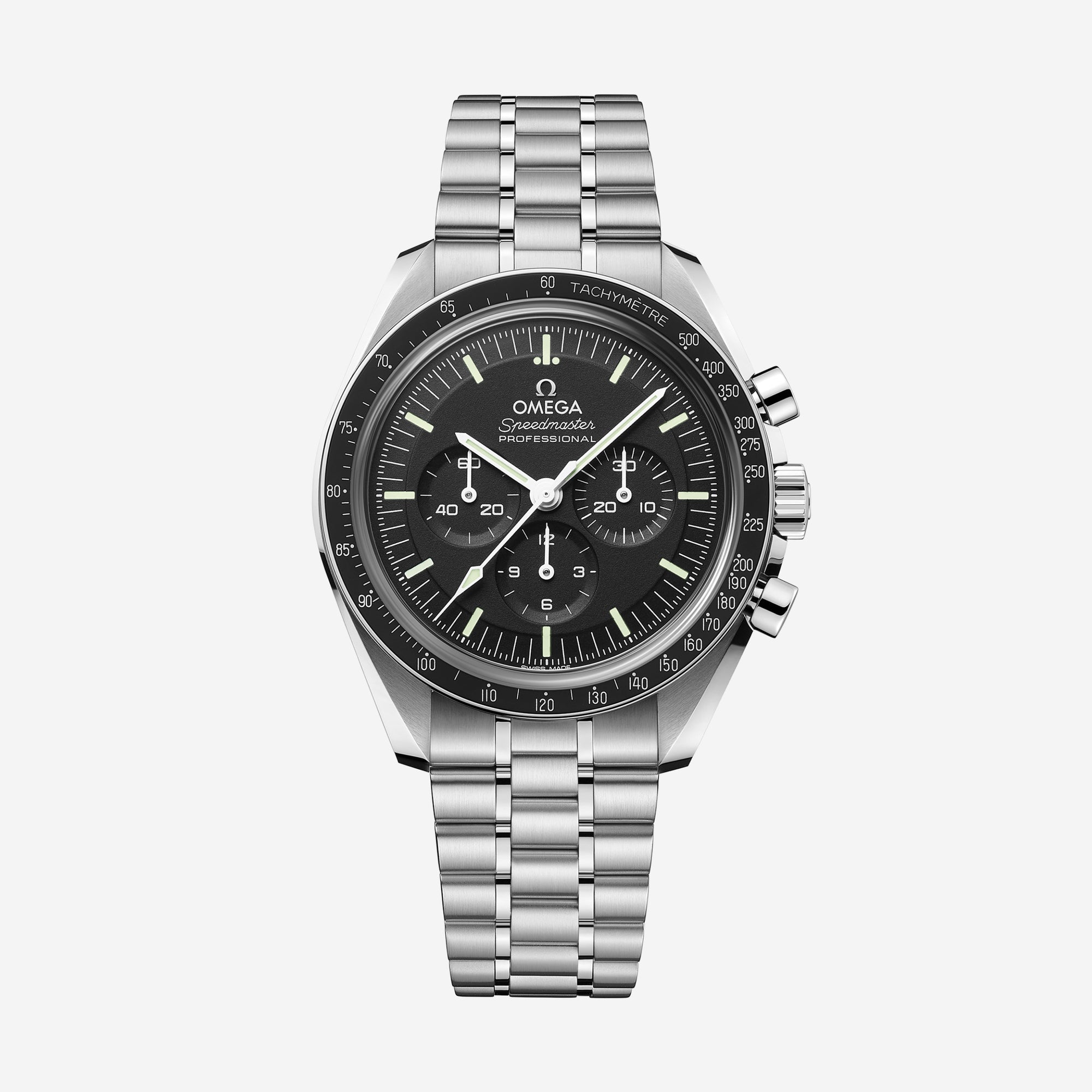 Speedmaster Moonwatch Professional, 42 mm, aço em aço