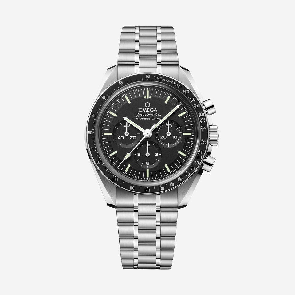 Speedmaster Moonwatch Professional, 42 mm, aço em aço