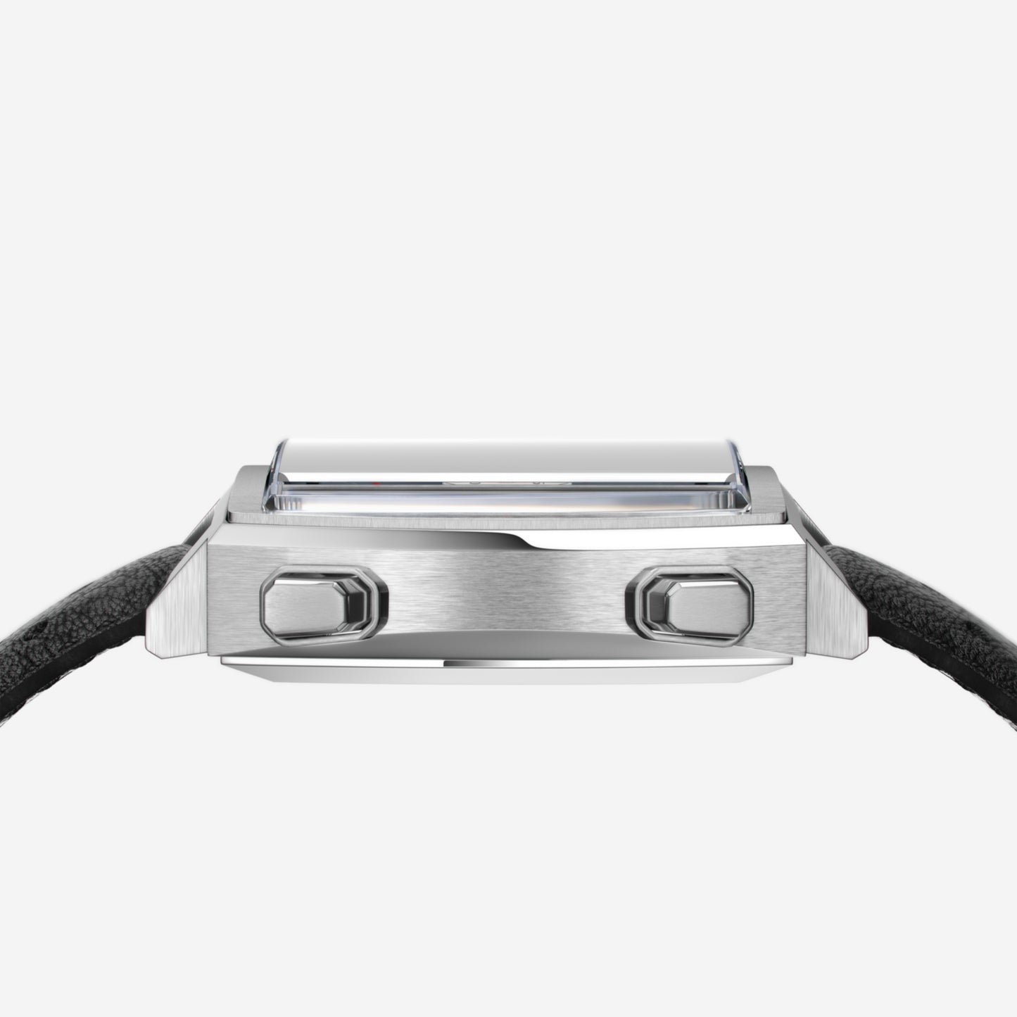 TAG Heuer Monaco Chronograph 39mm aço com bracelete de couro
