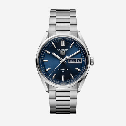 TAG Heuer Carrera Day-Date 41mm aço com bracelete em aço