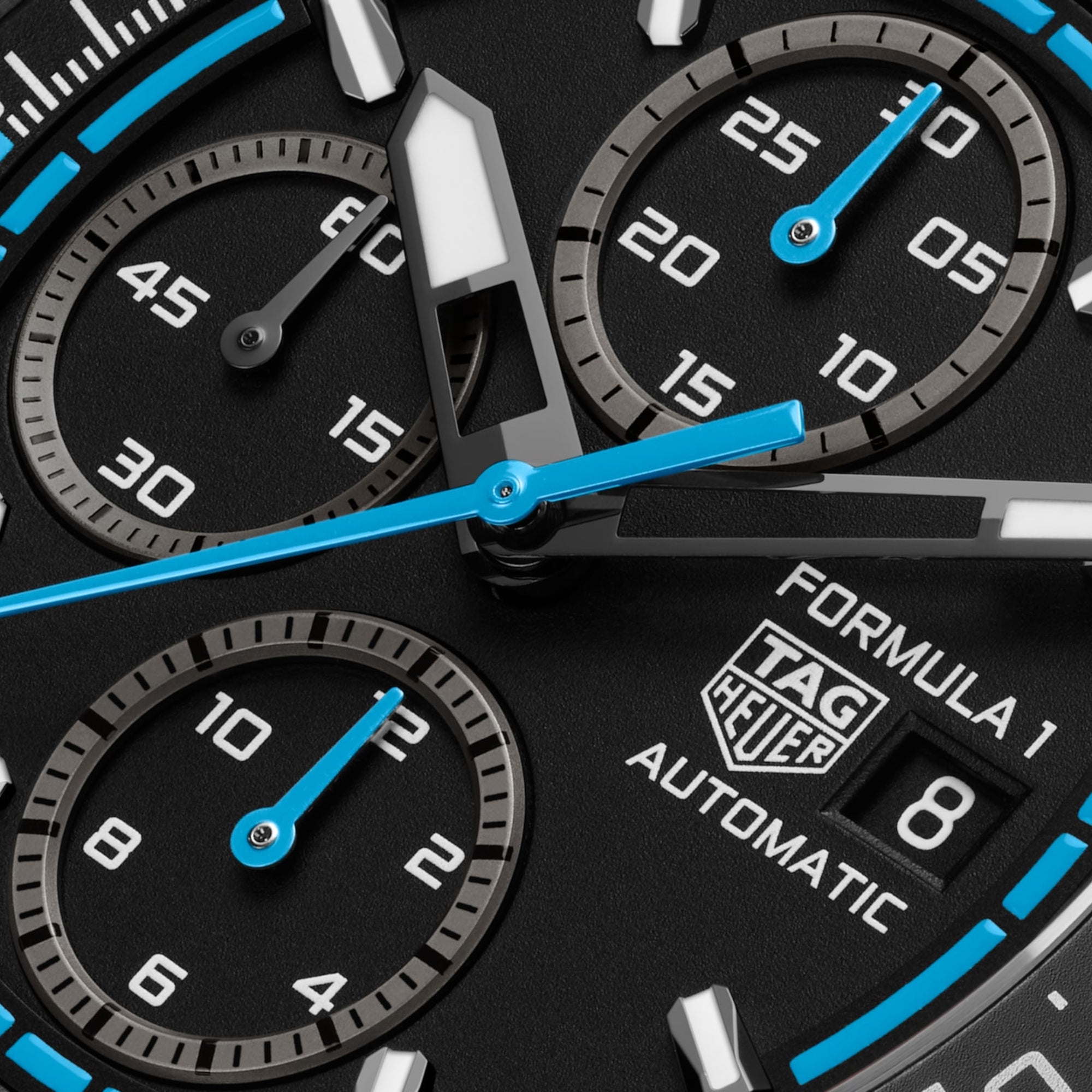TAG Heuer Formula 1 Chronograph, 44 mm, aço em bracelete de borracha