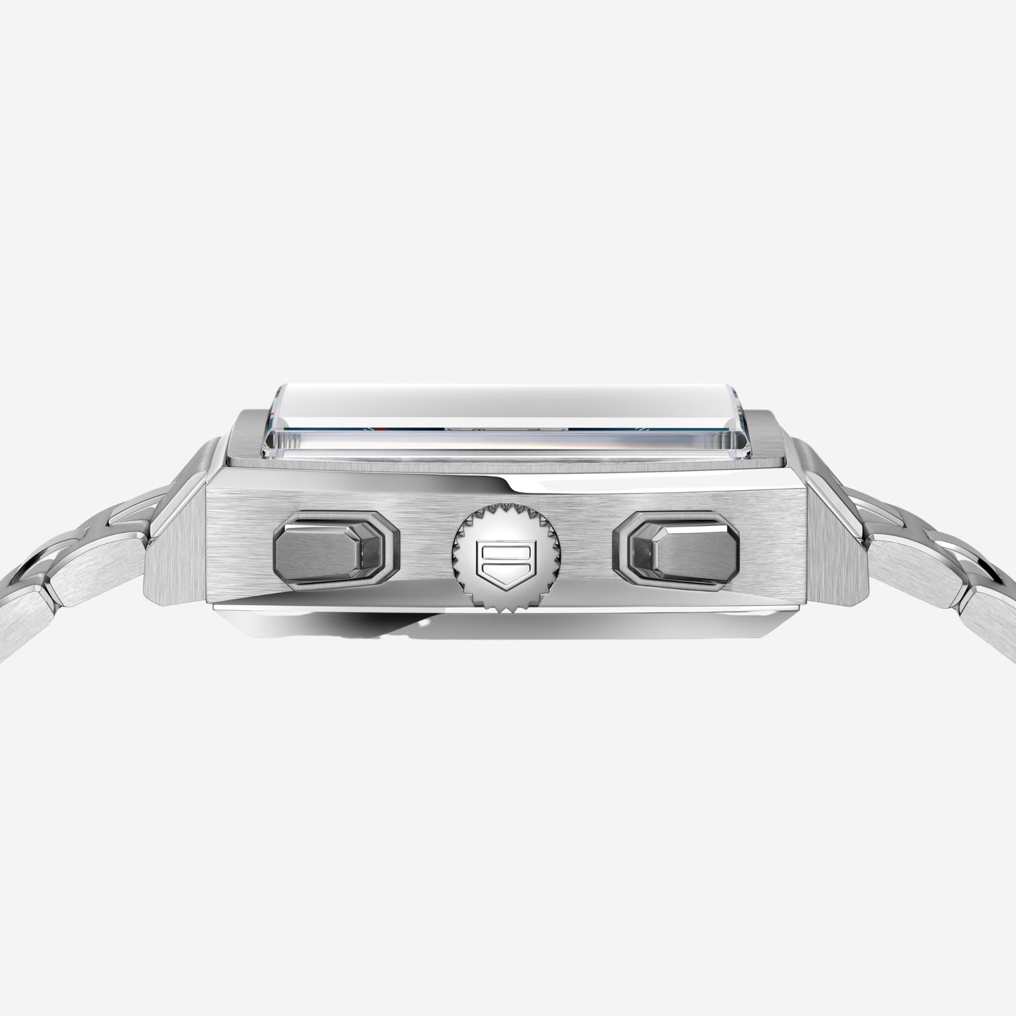 TAG Heuer Monaco Chronograph 39mm aço com bracelete em aço