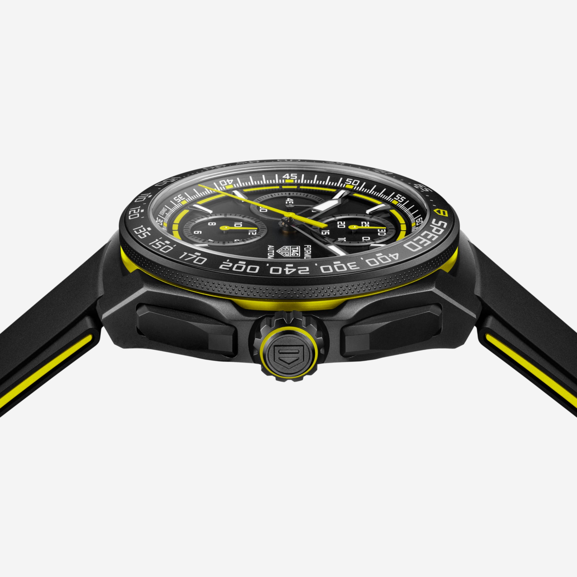 TAG Heuer Formula 1 Chronograph, 44 mm, aço em bracelete de borracha
