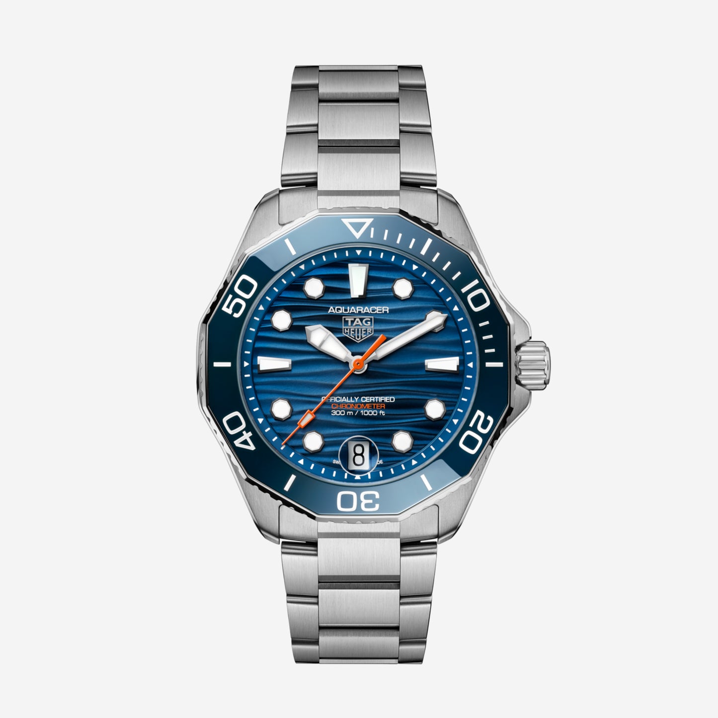 TAG Heuer Aquaracer Professional 300 Date 42mm aço com bracelete em aço