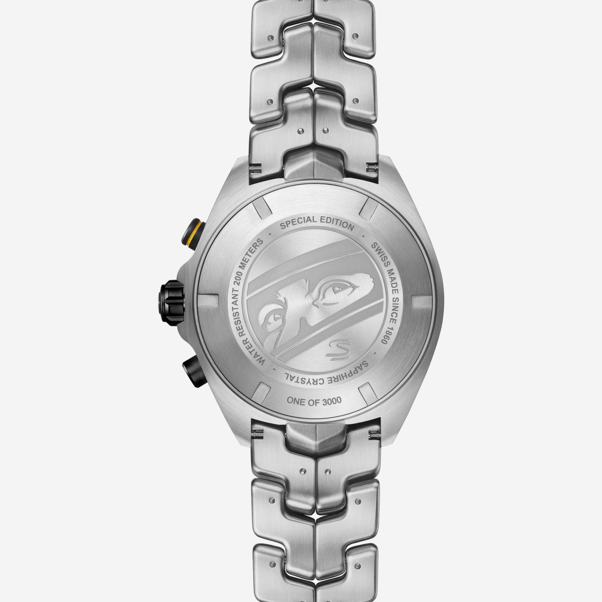 TAG Heuer Formula 1 Chronograph x Senna, 43 mm, aço em aço