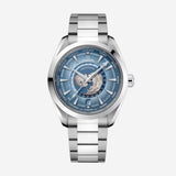 Seamaster Aqua Terra Worldtimer, 43 mm, aço em aço