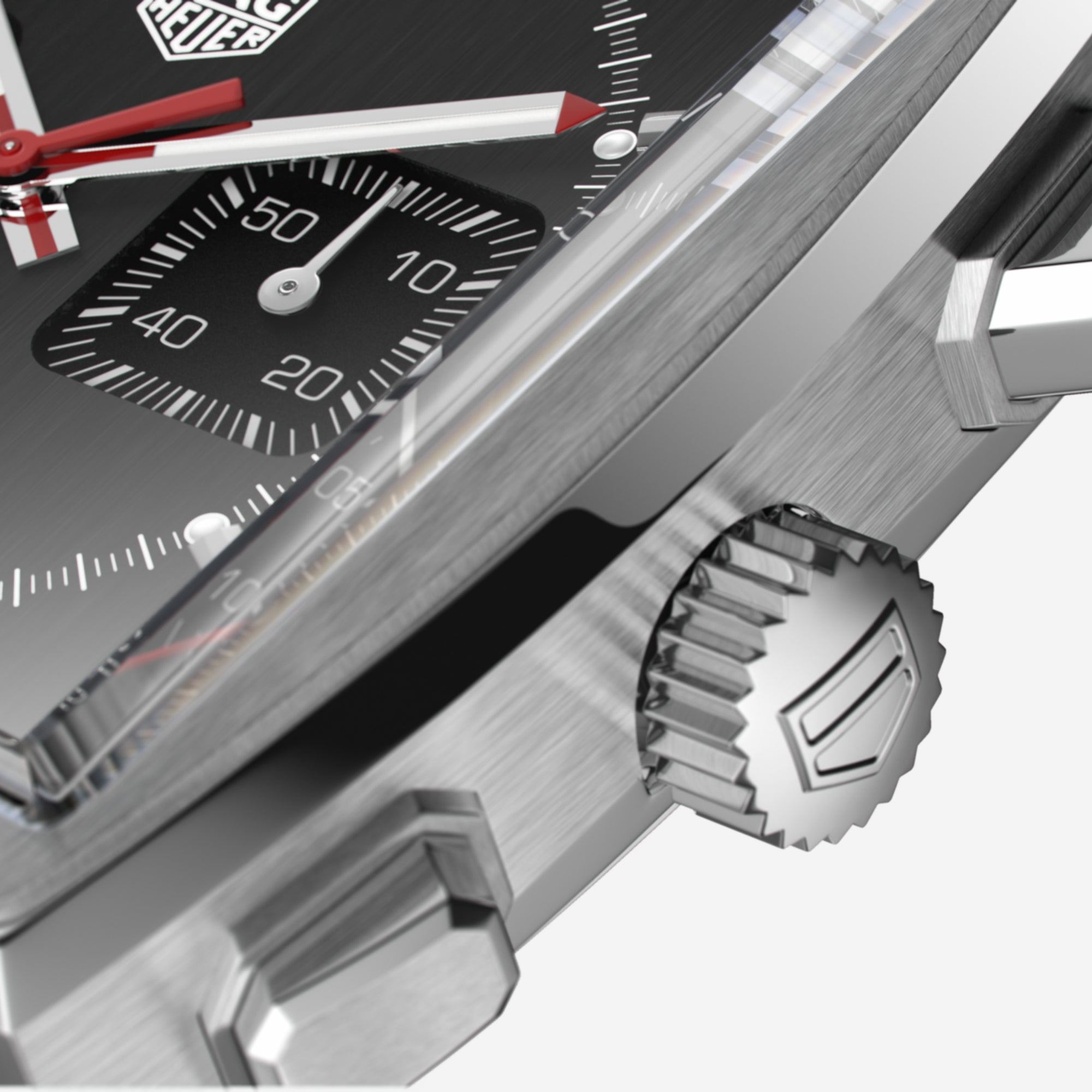 TAG Heuer Monaco Calibre 12 Final Edition, 39 mm, aço em bracelete de couro