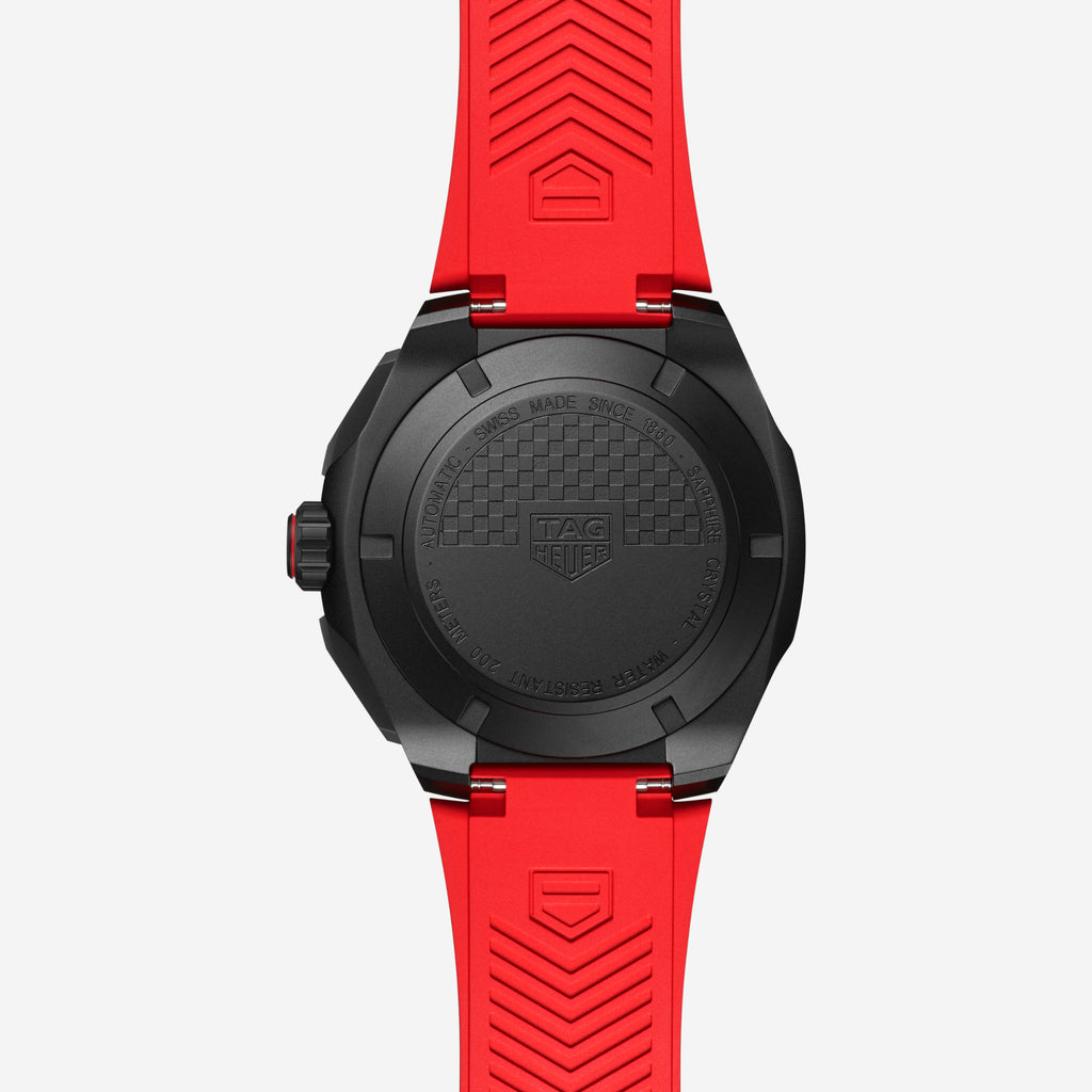 TAG Heuer Formula 1 Chronograph, 44 mm, aço em bracelete de borracha