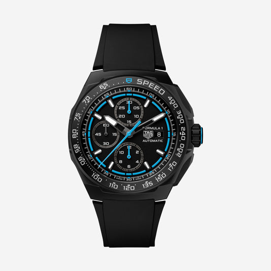 TAG Heuer Formula 1 Chronograph 44mm aço com bracelete de borracha
