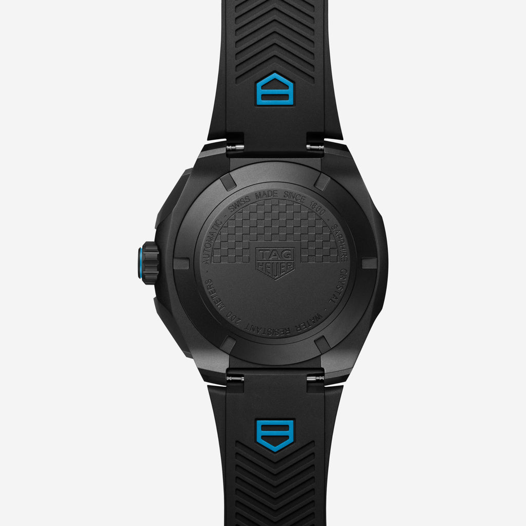 TAG Heuer Formula 1 Chronograph, 44 mm, aço em bracelete de borracha