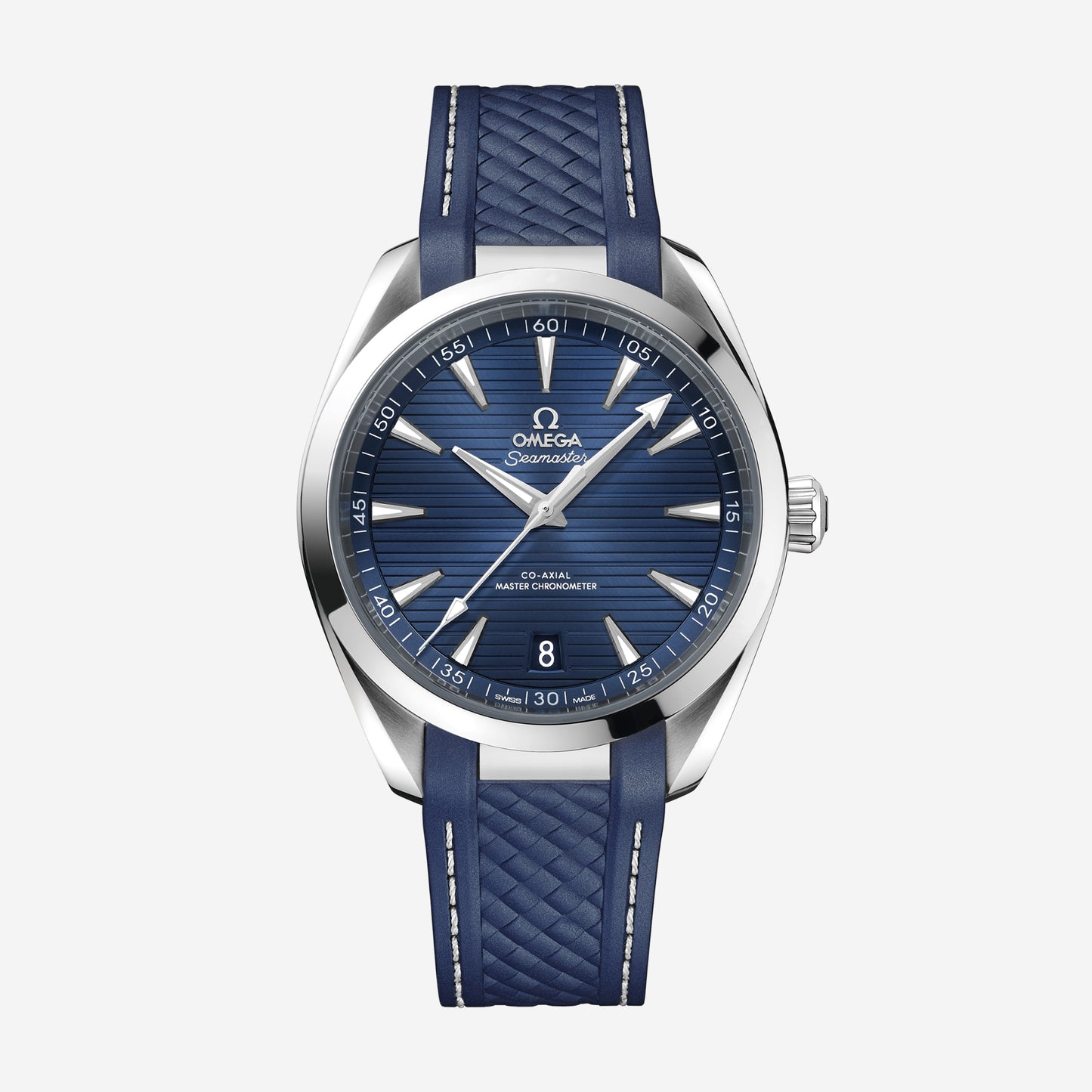Seamaster Aqua Terra 150M 41mm aço com bracelete de borracha