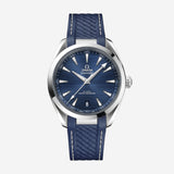 Seamaster Aqua Terra 150M, 41 mm, aço em bracelete de borracha
