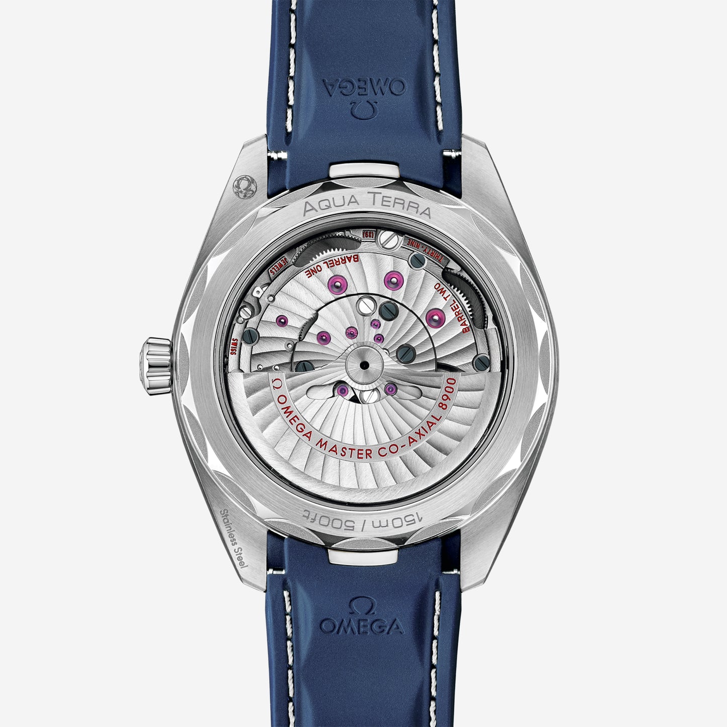 Seamaster Aqua Terra 150M 41mm aço com bracelete de borracha