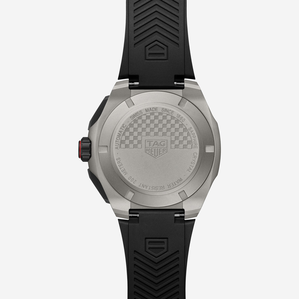 TAG Heuer Formula 1 Chronograph, 44 mm, aço em bracelete de borracha