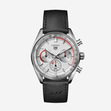 TAG Heuer Carrera Chronosprint x Porsche, 42 mm, aço em bracelete de couro