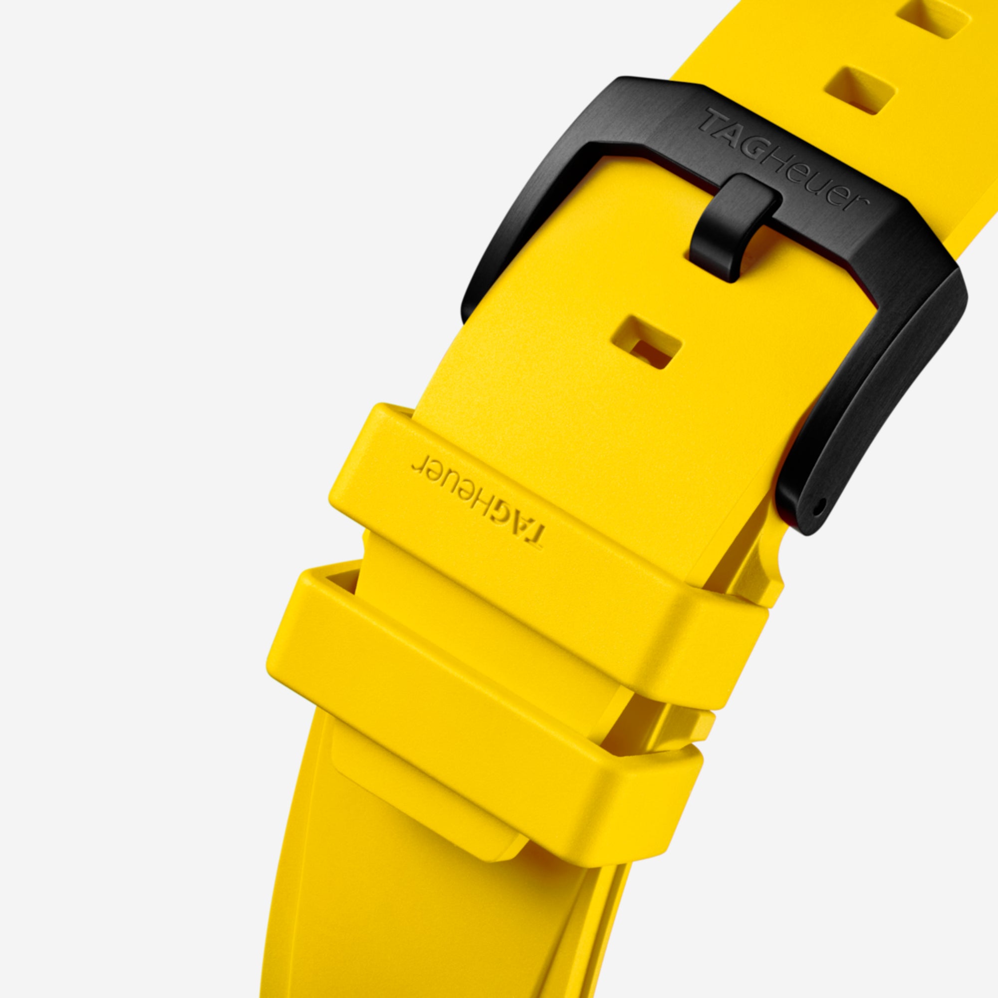 TAG Heuer Formula 1 Chronograph x Senna, 44 mm, aço em bracelete de borracha