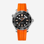 Seamaster Diver 300M, 42mm, aço com bracelete de borracha