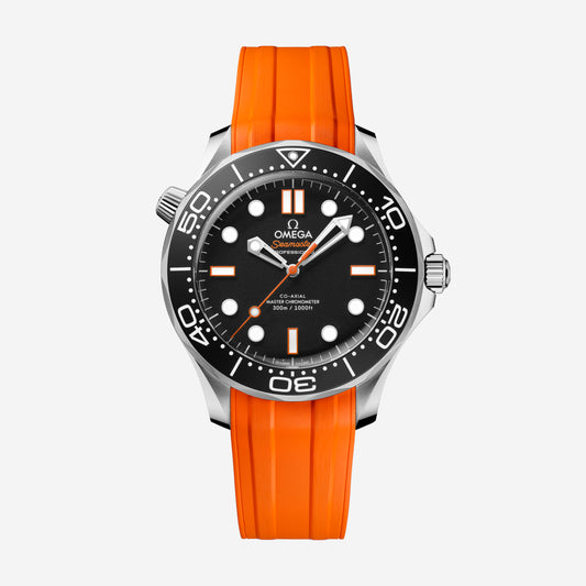 Seamaster Diver 300M 42mm aço com bracelete de borracha