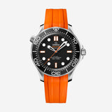 Seamaster Diver 300M, 42mm, aço com bracelete de borracha