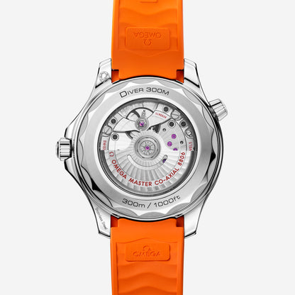 Seamaster Diver 300M 42mm aço com bracelete de borracha