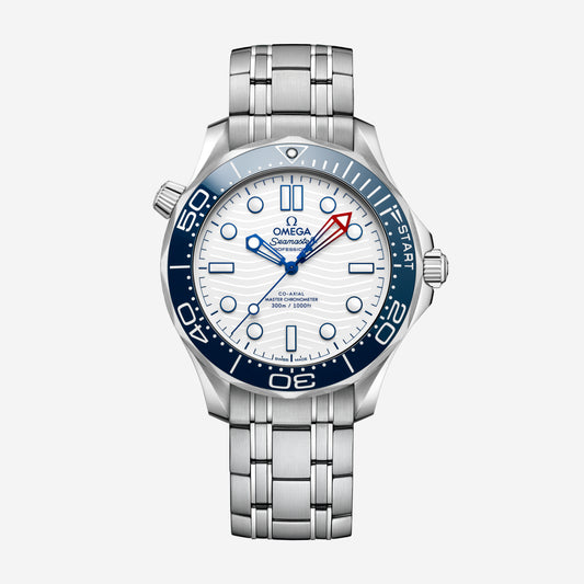 Seamaster Diver 300M AMERICA'S CUP 42mm aço com bracelete em aço