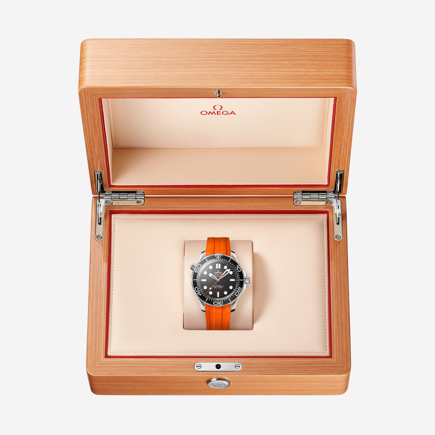 Seamaster Diver 300M 42mm aço com bracelete de borracha