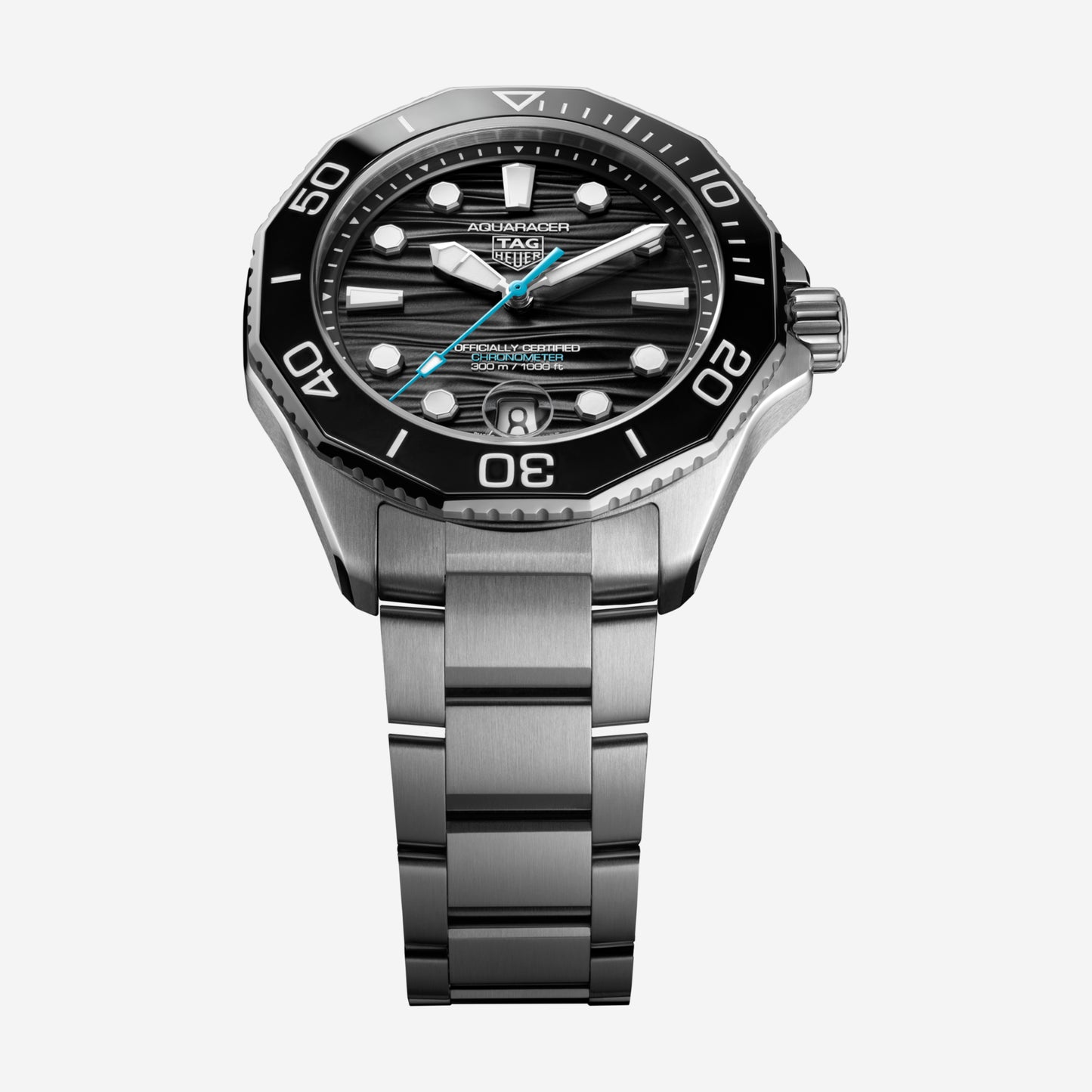 TAG Heuer Aquaracer Professional 300 Date 42mm aço com bracelete em aço